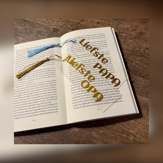 Boekenlegger liefste papa/opa