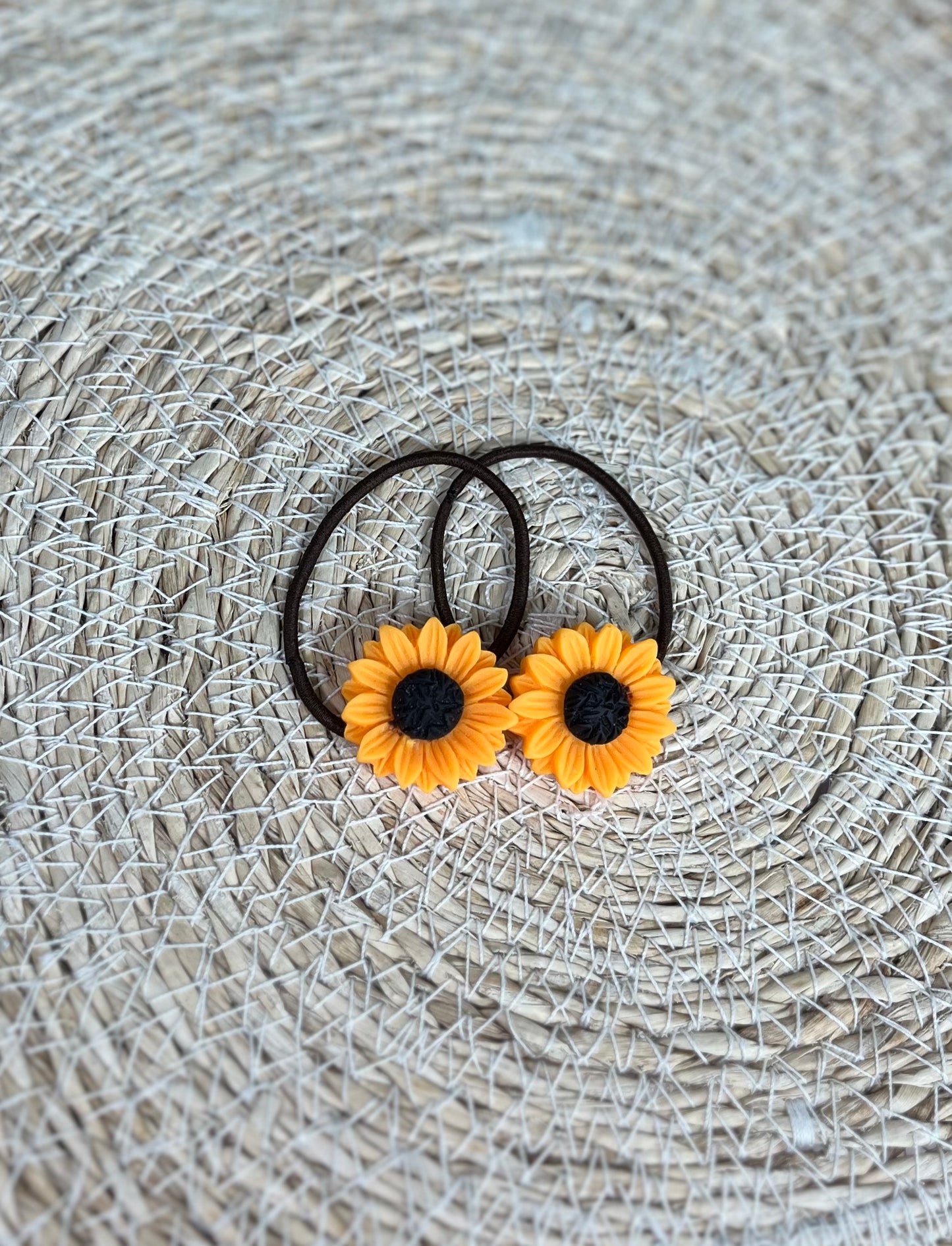 Zonnebloem haarelastiek