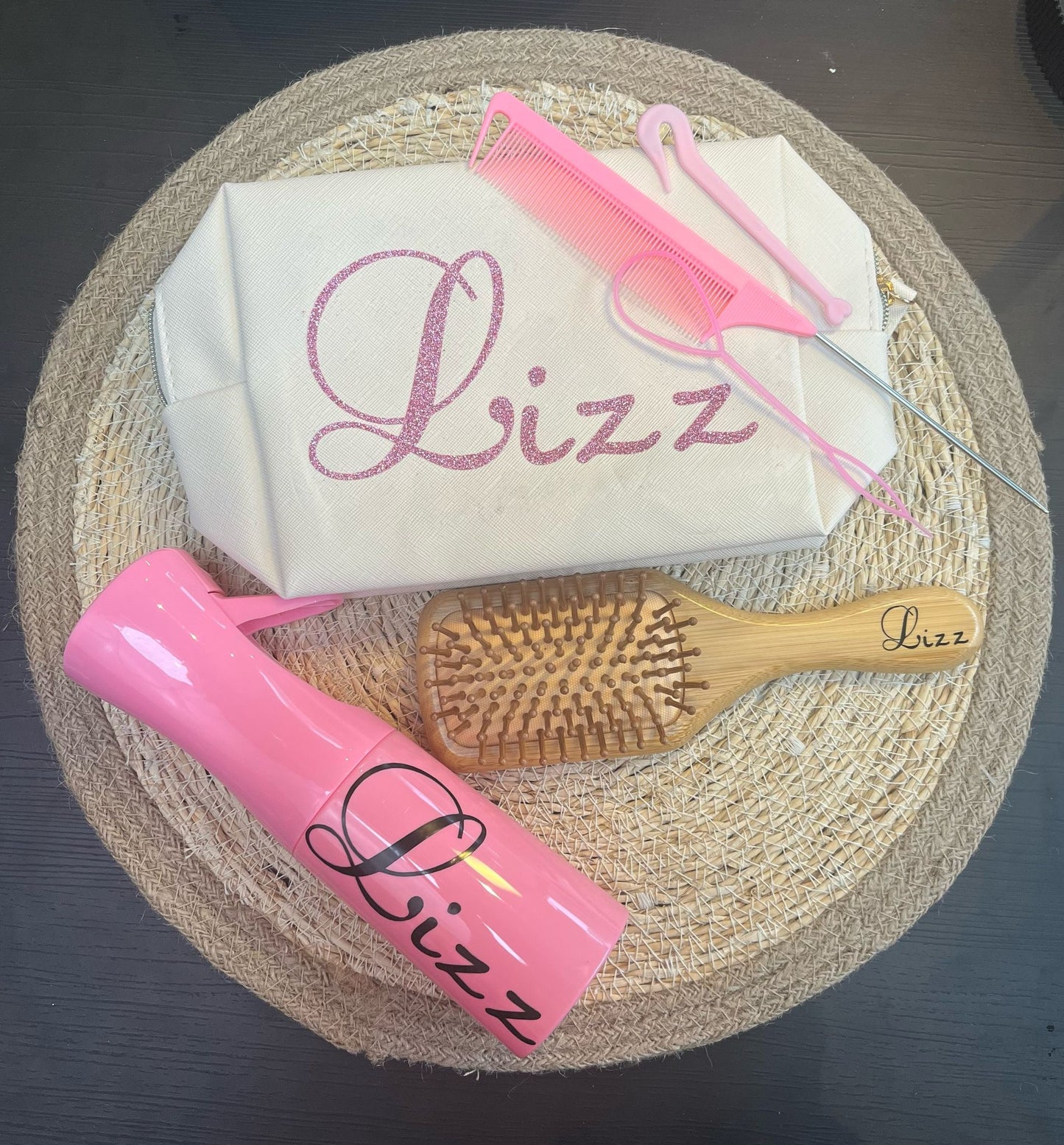 Gevulde toilettas - roze