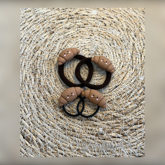 croissantjes haarelastiekjes