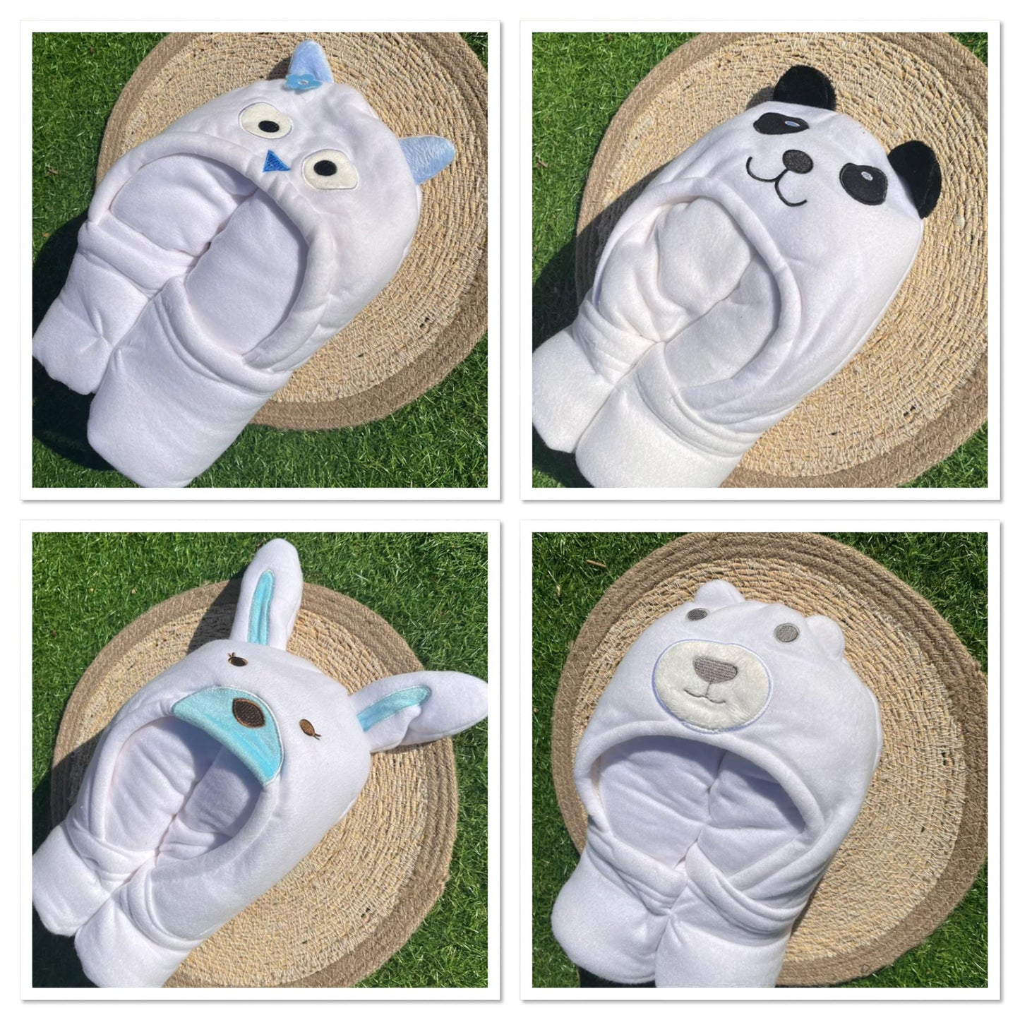 Kraamcadeau omslagdoek met speenkoord en bijtring