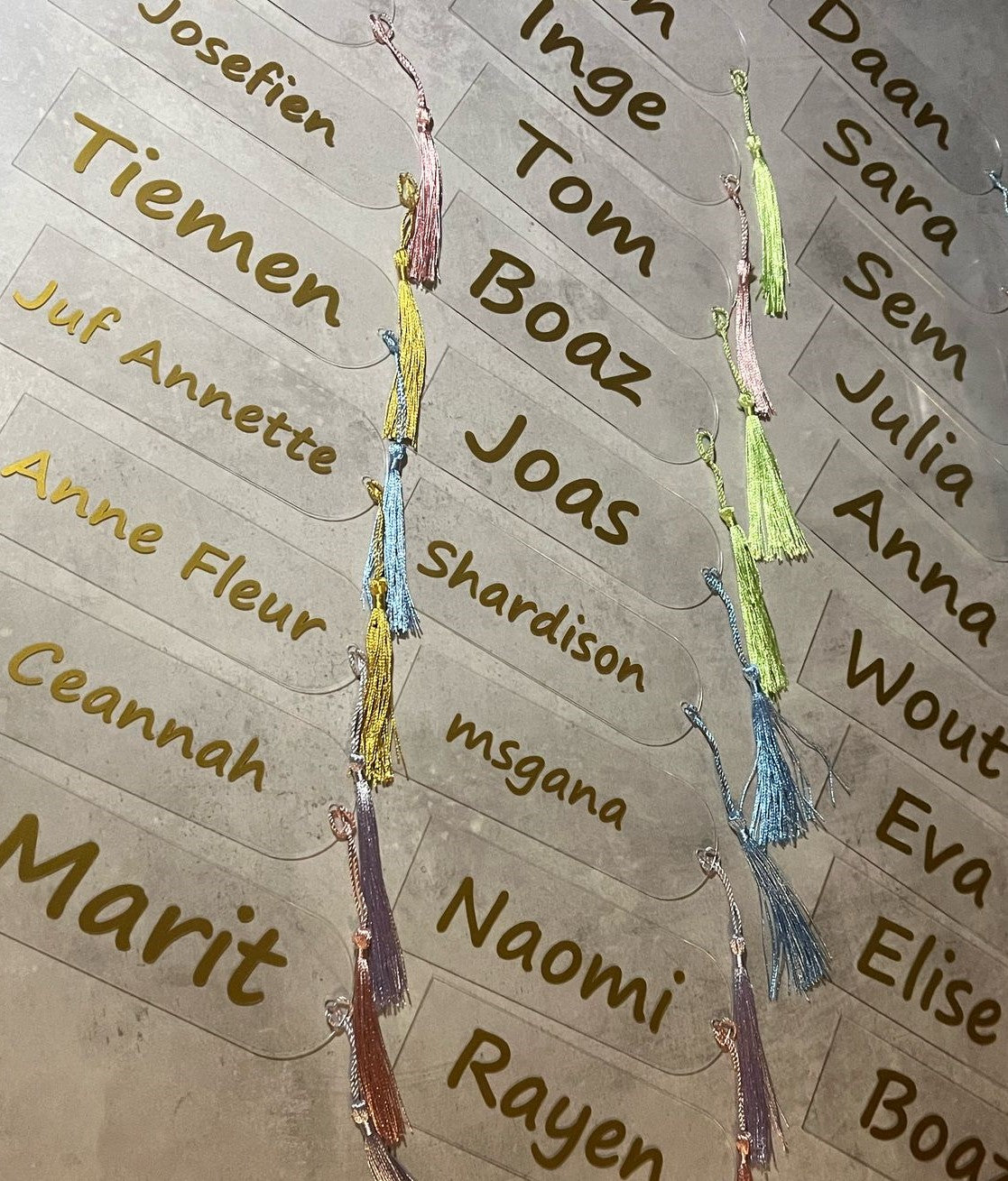 boekenlegger met naam