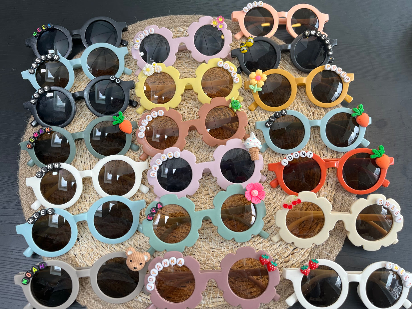 Zonnebril gepersonaliseerd