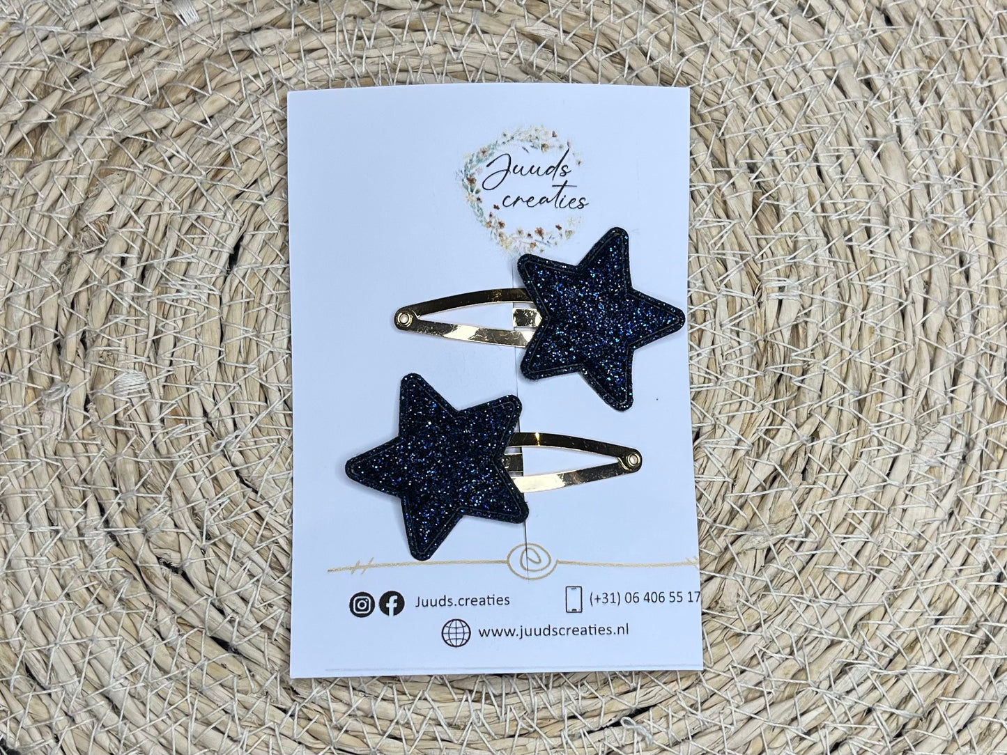 Glitter sterren clips