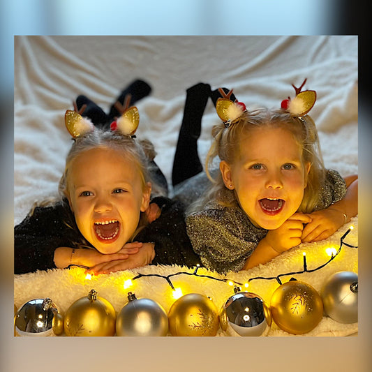 Rendier en kerstmuts clips