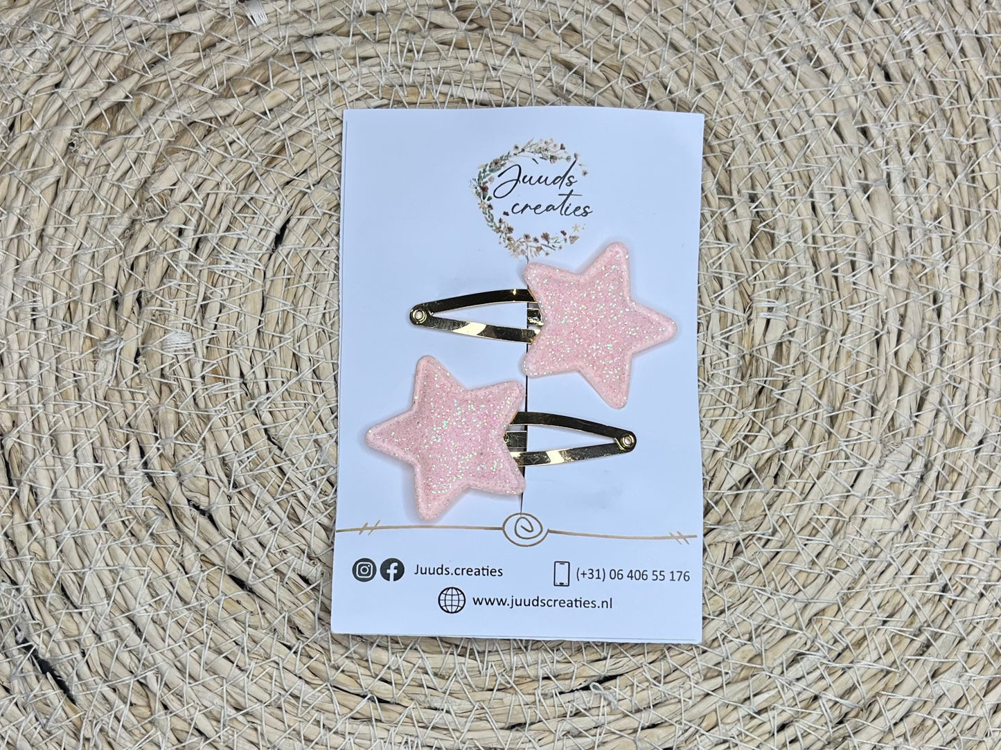 Glitter sterren clips