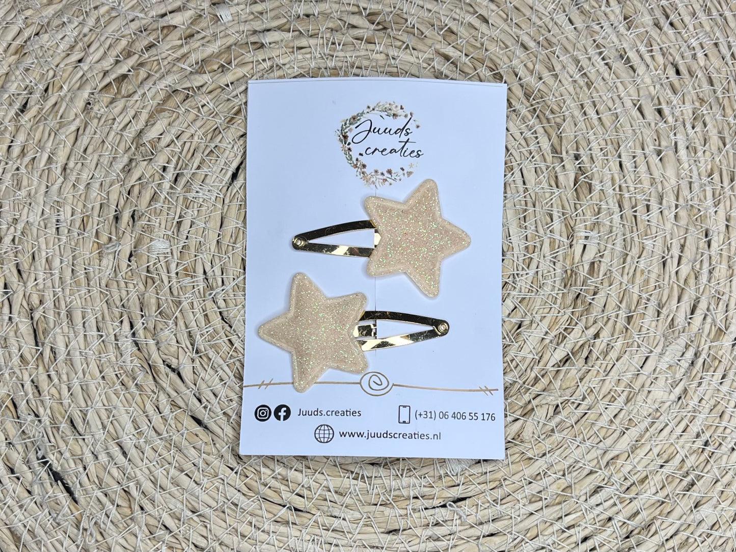 Glitter sterren clips