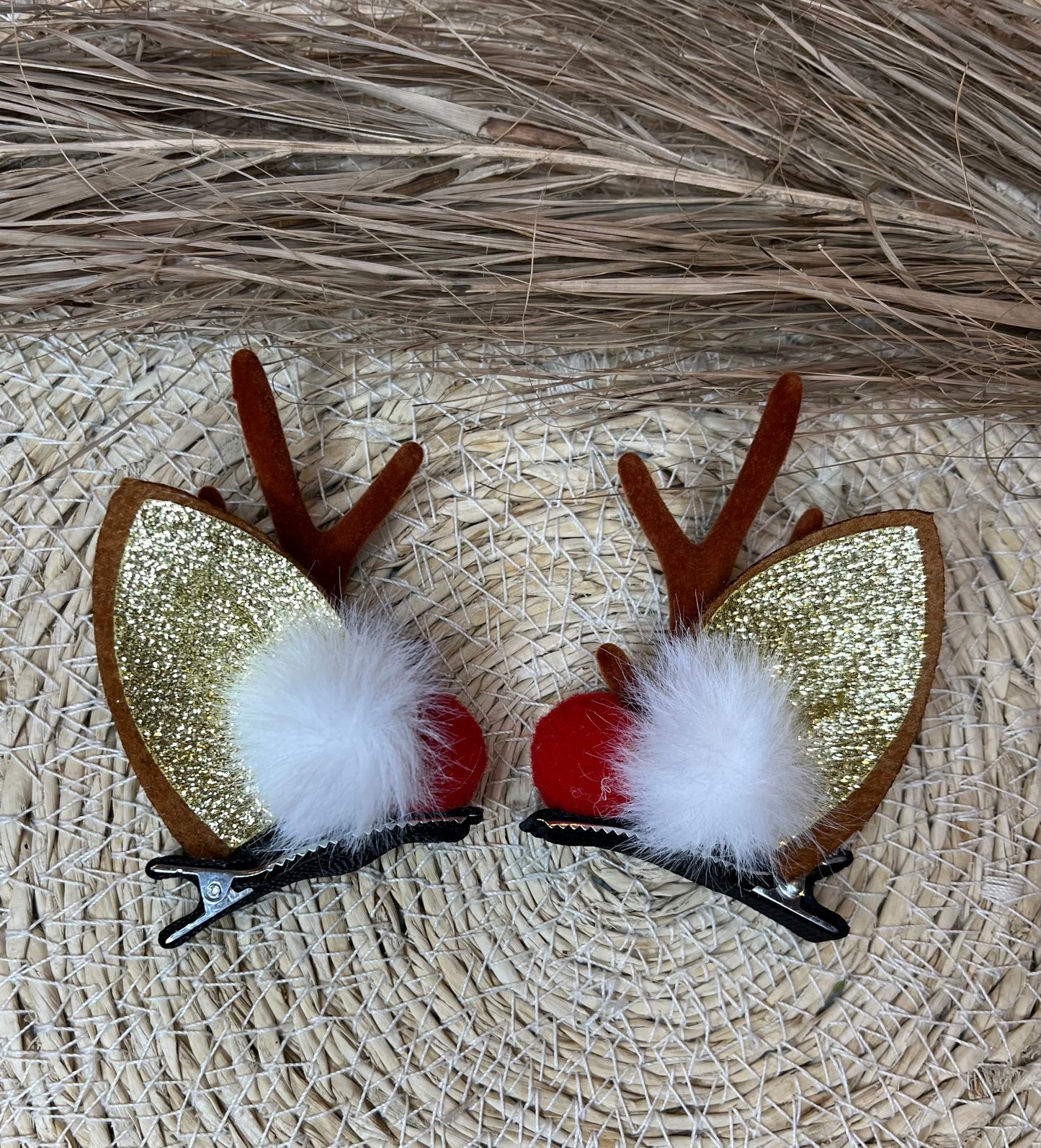 Rendier en kerstmuts clips