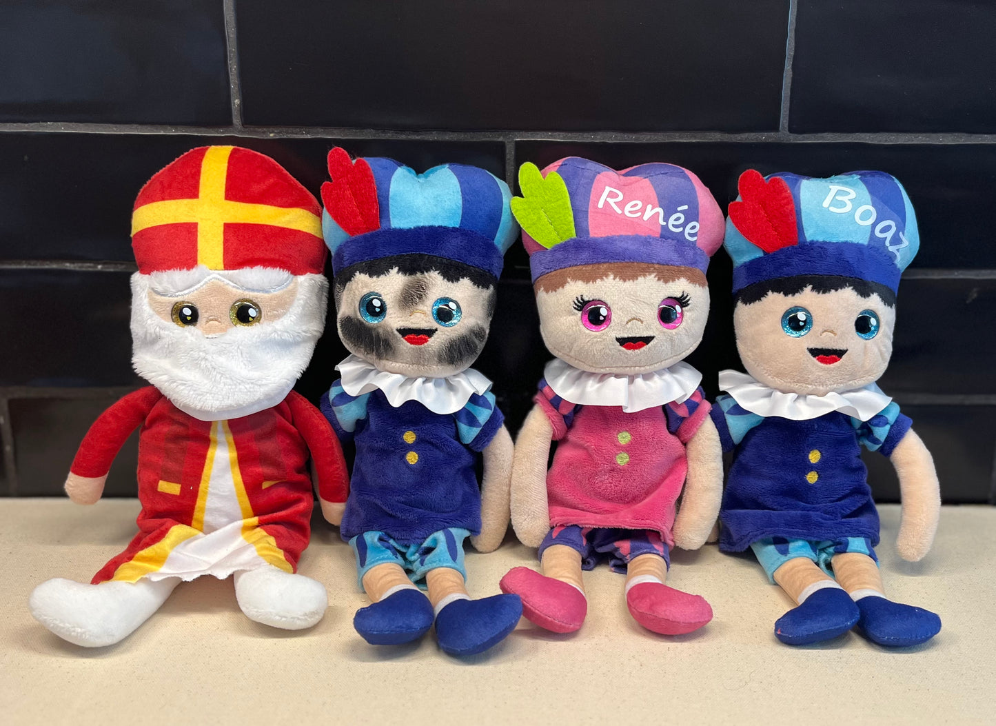 Knuffel Piet en Sint met naam