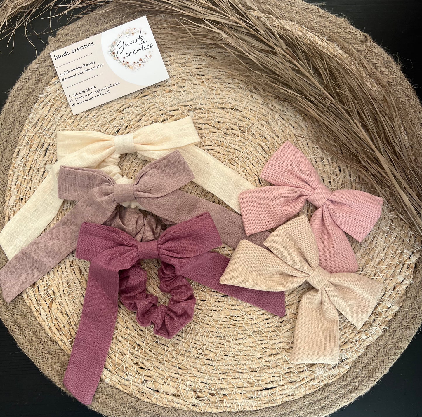 Haarstrik of clip met naam