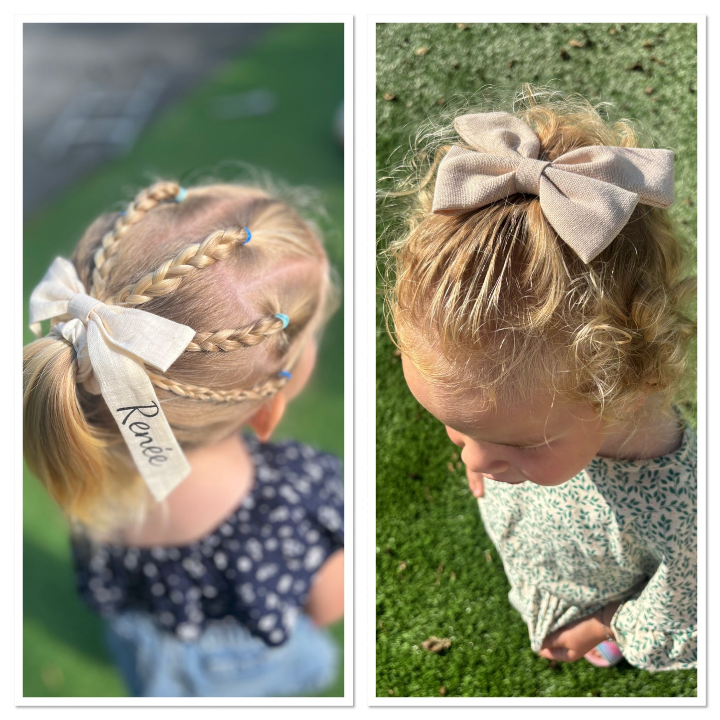 Haarstrik of clip met naam