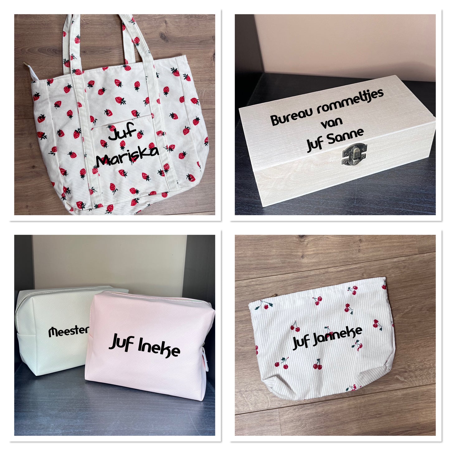Juffen en meesters cadeautjes