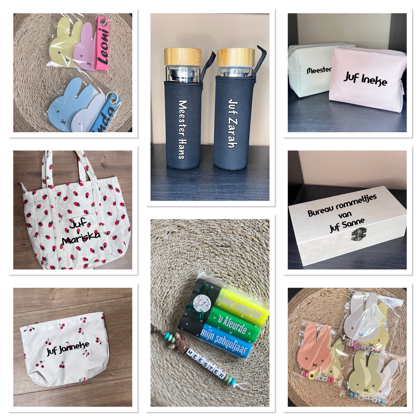 Juffen en meesters cadeautjes