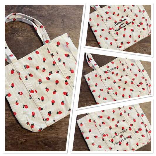 Aardbeien handtas