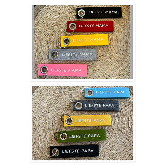 Sleutelhanger liefste papa/mama /opa/ oma